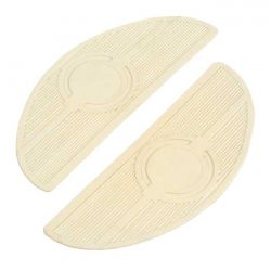ovale repl pads vloerplanken wit 0 9801