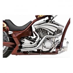 paughco 2 dump pipes uitlaat voor rsd frames chroom 0 7668