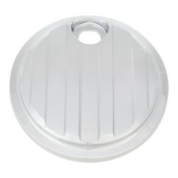 pm drive touring fuel tank door cover chrome 0 8850