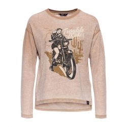 queen kerosin onruststoker sweatshirt middenbruin 0 6945